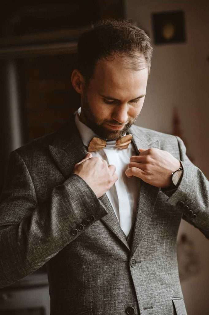 Getting Ready mit Bräutigam